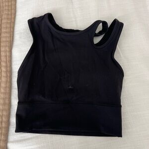 Lululemon black tank size 4
